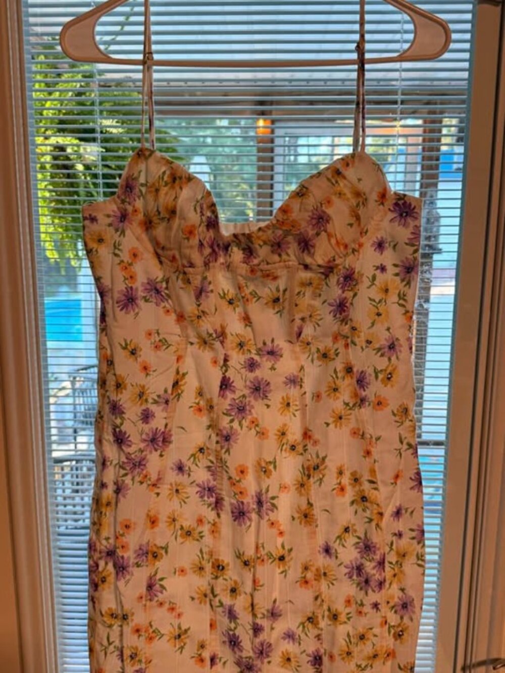 Zara Floral Bustier Mini Dress